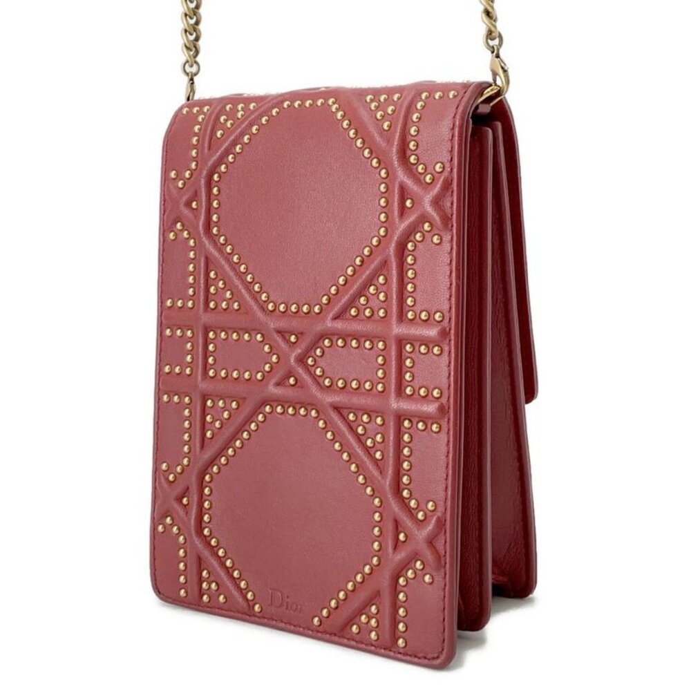 ★SOLD★ Dior Chain Shoulder Bag Diorama Studs Leather - Picture 2 of 10